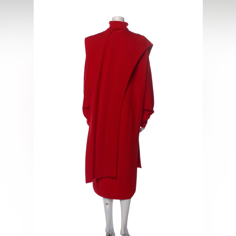 GIVENCHY Layered Sweater Cape Turtleneck